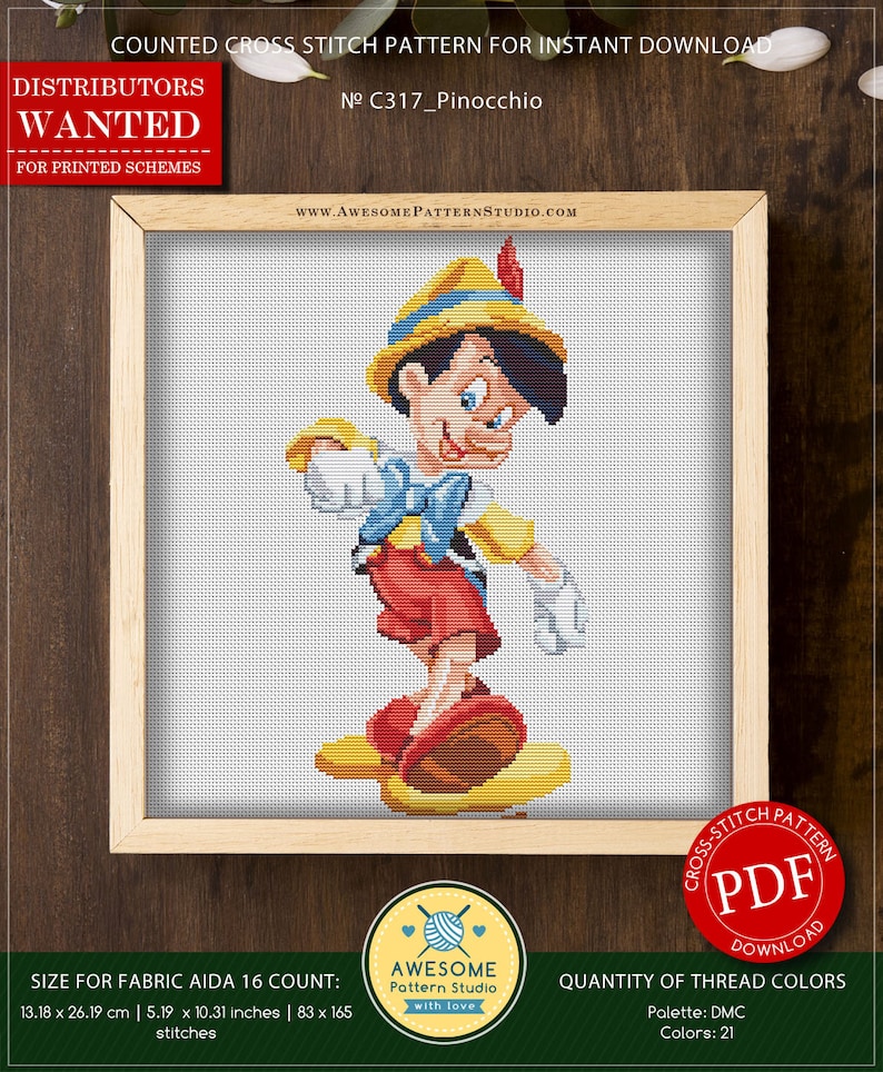 pinocchio stitch