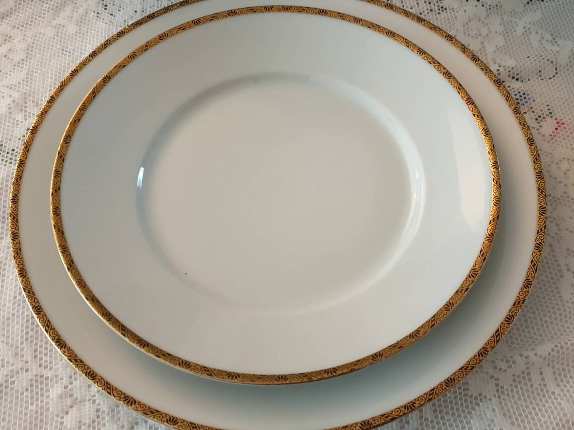 Bavaria Thomas Germany porcelain dinner service gold encrusted Etsy