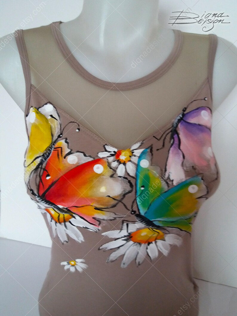 Hand Painted Bodysuit Painted Bodysuit Lingerie Handpainted Etsy