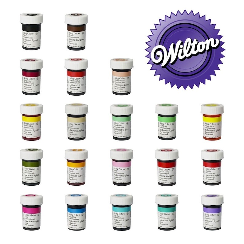Wilton Food Colouring Paste Concentrated Food Icing Colour Gel  Etsy