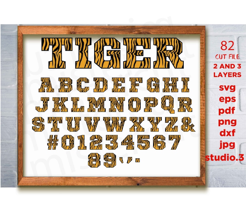 Download Tiger vector font Tiger Skin Font Animal Alphabet svg ...