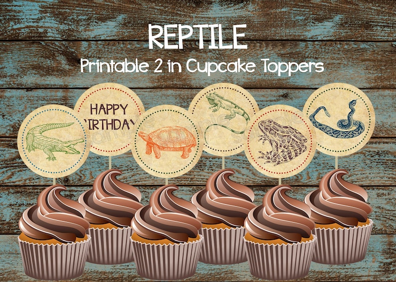 Reptile Printable Cupcake Toppers Reptile Party Supplies Etsy reptile-printable-cupcake-toppers-reptile-party-supplies-etsy