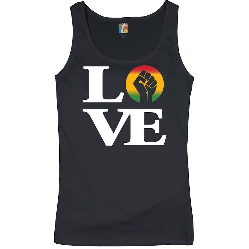 African American Human Rights Black History Month Civil Rights Equality Love Power Fist Women/'s Tank Top Black Lives Matter