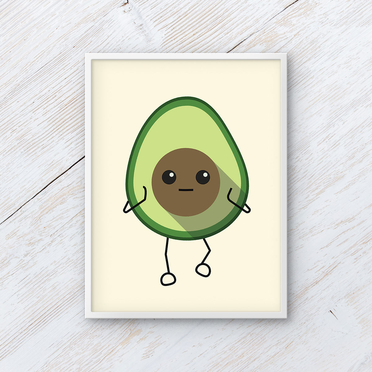 Avocado Print Avocado Wall Art Cute Avocado Art Wall Art | Etsy