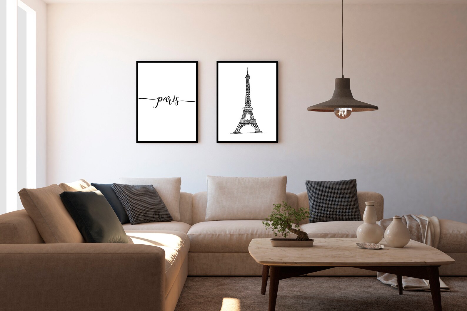 Paris Wall Art Set Digital Download Eiffel Tower Print Paris Etsy