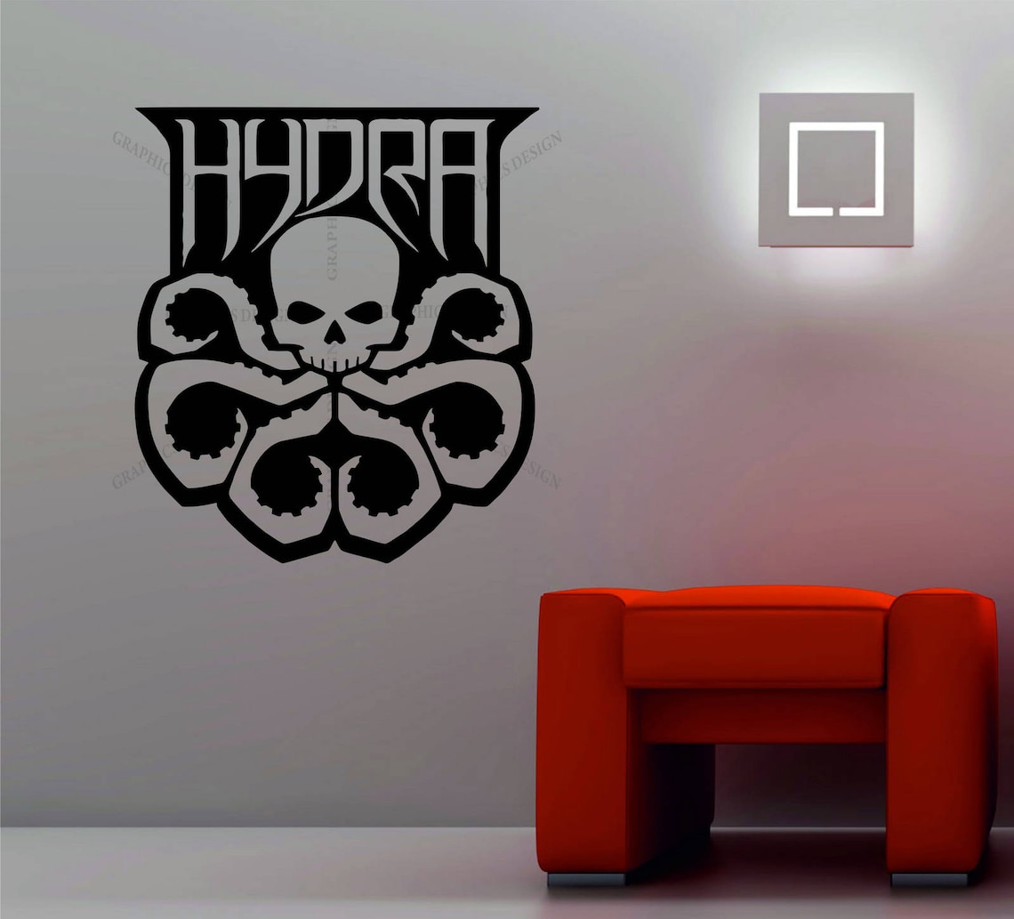 Marvel Hydra Symbol Agents of S.H.I.E.L.D. Decorative Vinyl | Etsy