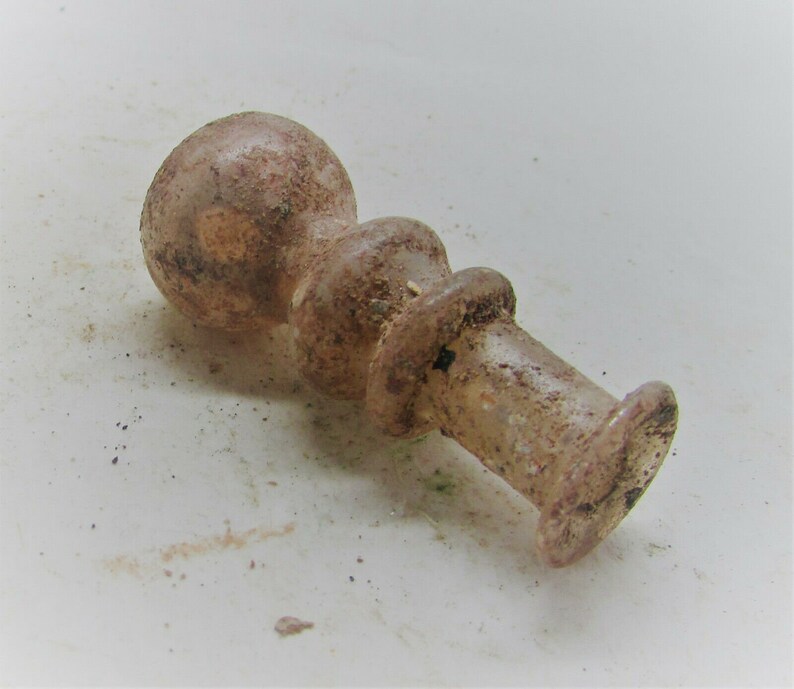 Museum Quality ! Comes with COA !! Amazin Ancient Roman Small Glass Vase Circa 200-300 AD