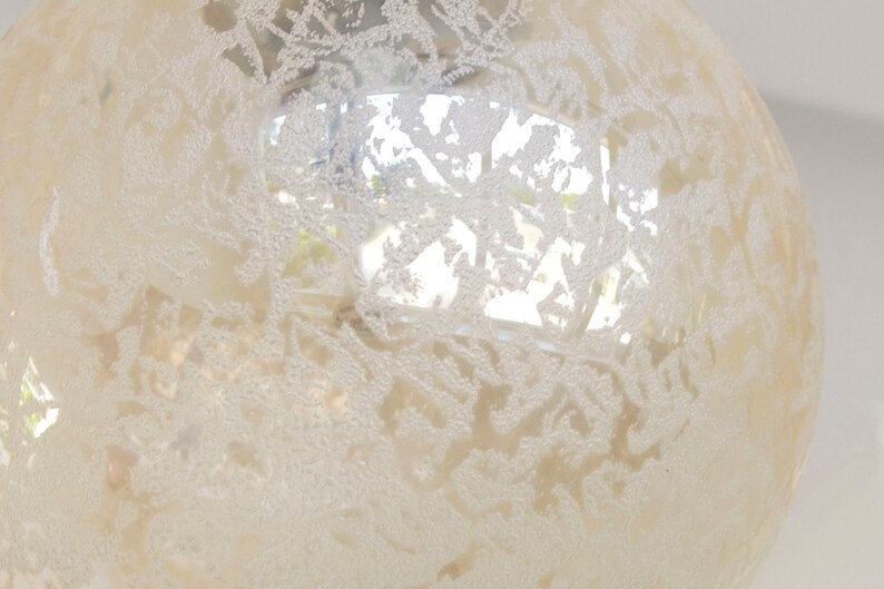 Mid Century Vintage Glashutte Limburg Bubble Glass Pendant Lamp Amber Glass Vintage Globe Hanging Lamp Design Lighting