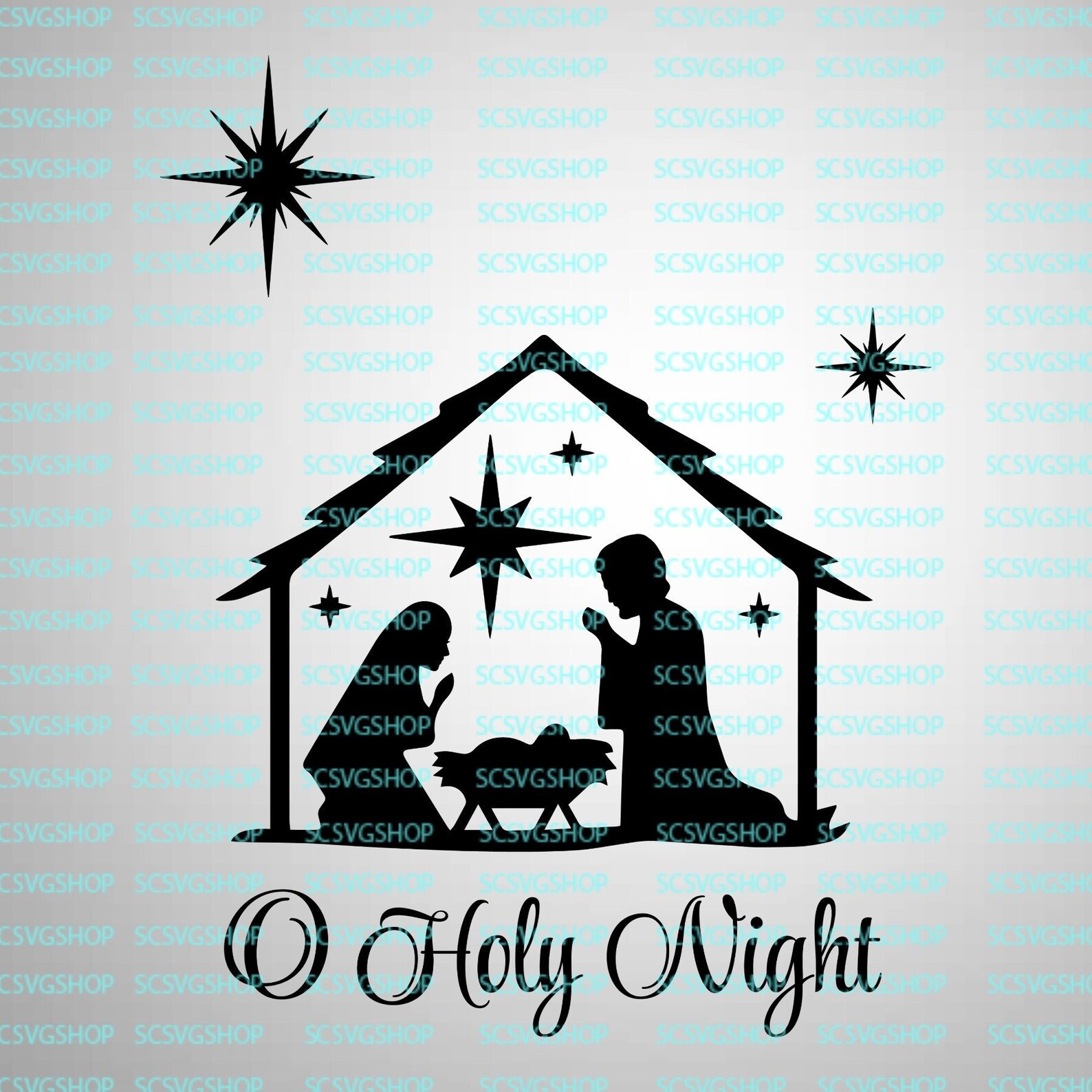 O Holy Night svg cut file Silhouette File Cut File | Etsy