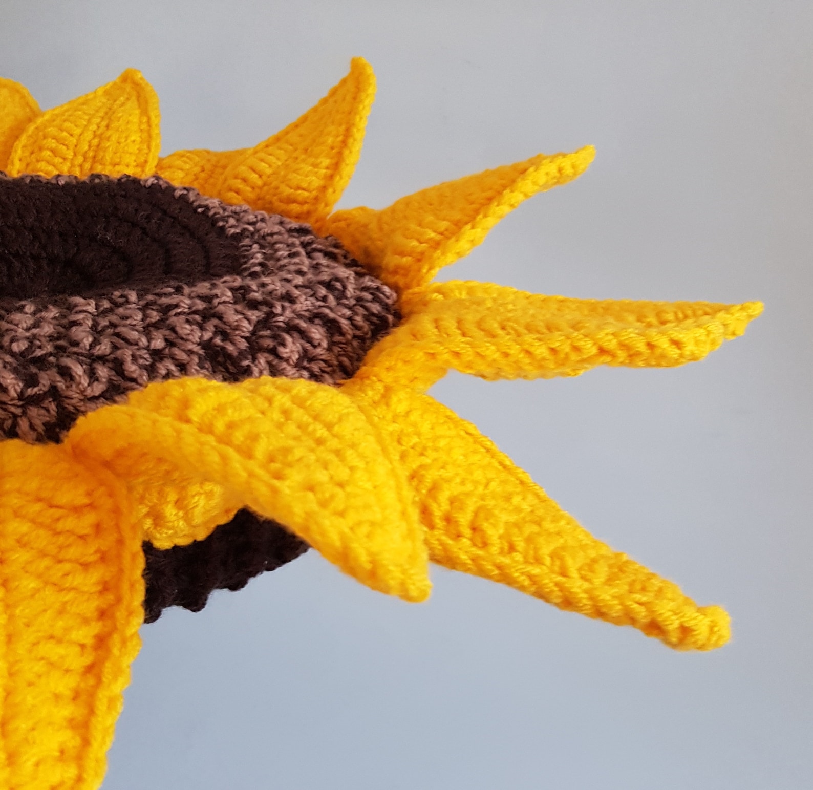 Crochet Sunflower Cushion Sunflower pillow crochet Etsy