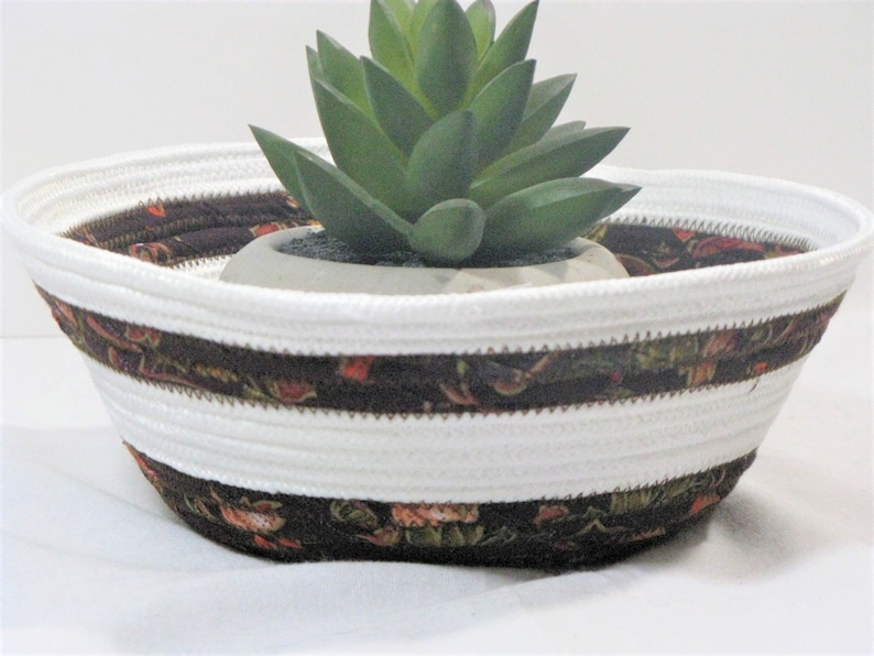 Unique Round Rope Baskets fruit bowl Gift Bowls gift Basket Brown-Orange-White Bowls
