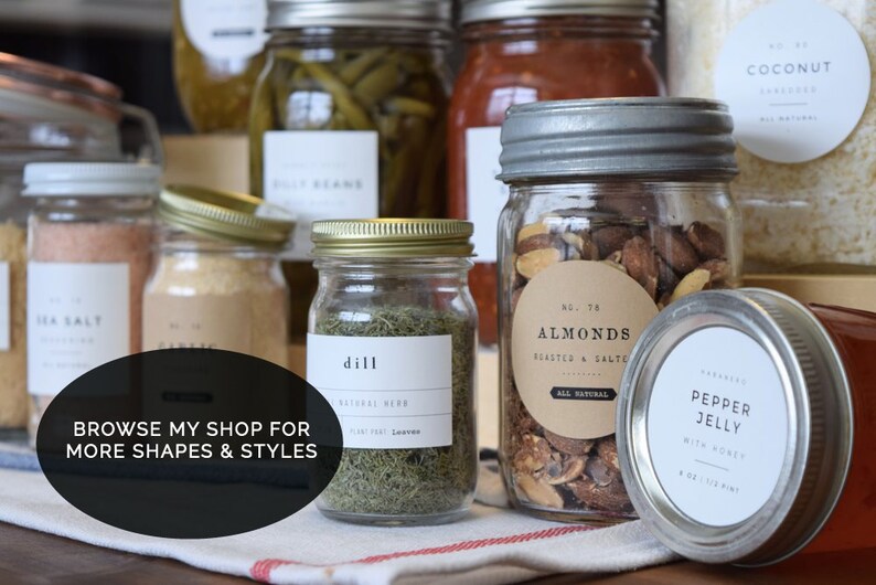 minimalist pantry labels personalization available etsy
