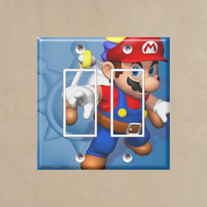 Super Mario 2 Light Switch Plate Covers Home Decor Outlet Etsy