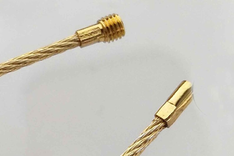 1.5x150mm Keychain Tag Rope Stainless Steel Wire Cable Loop Etsy