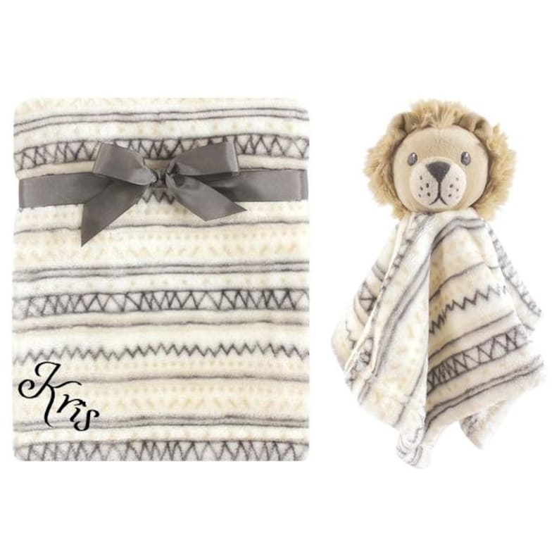 Personalized Blanket & security blanket set For Baby Custom Etsy
