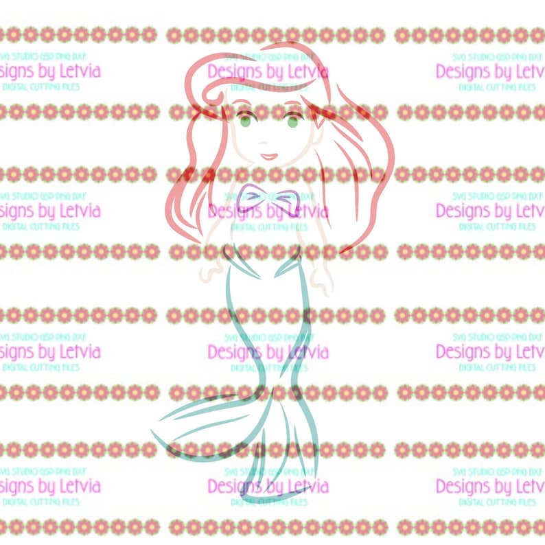 Free Free Little Mermaid Outline Svg 408 SVG PNG EPS DXF File