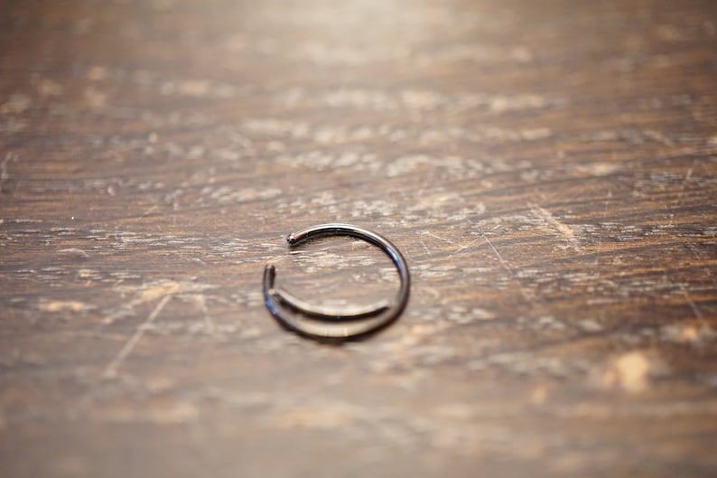 20 Gauge Hoop Double Septum Ring Septum Clicker Helix Hoop Daith Ring Surgical Steel Septum Ring