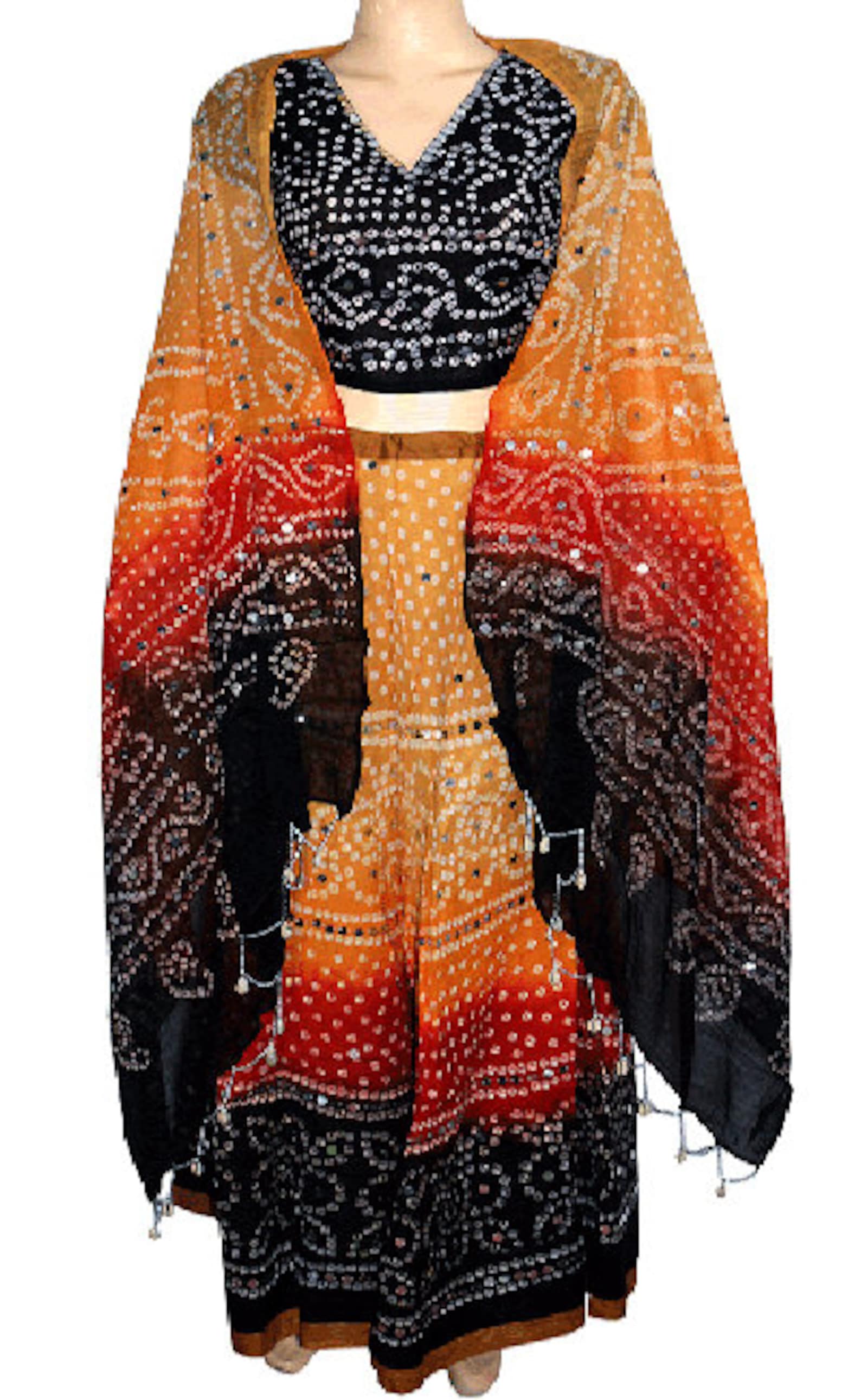 Lot of 5 Rajasthani Ghagra choli Dress Etsy