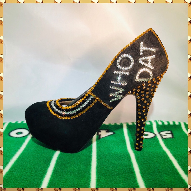 Custom Handmade heels/New Orleans Saints heels/Platform pumps/ Etsy