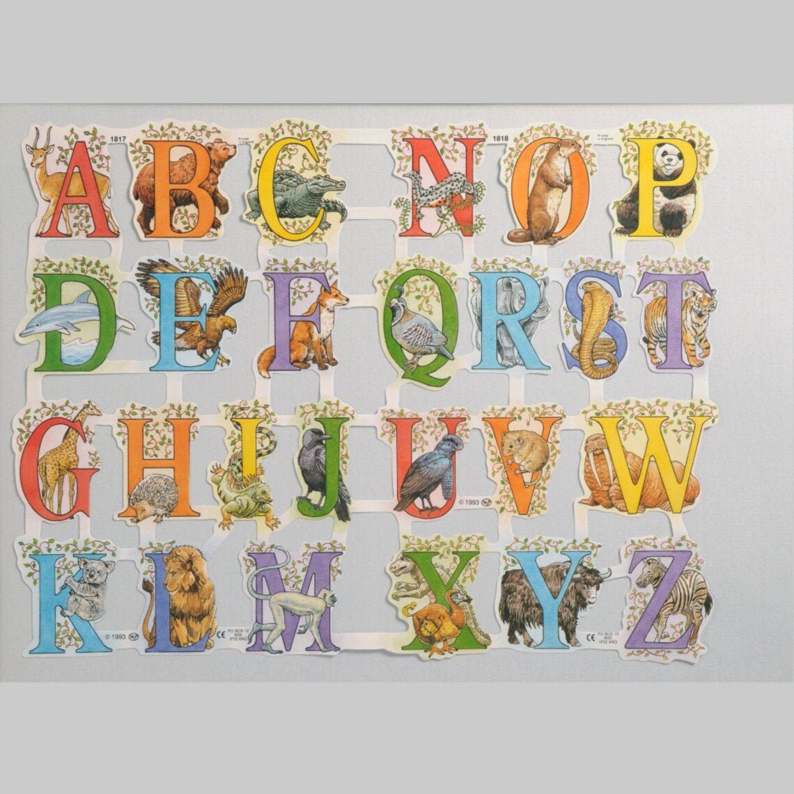 Alphabet Die Cuts mamelok Alphabet Victorian Alphabet Die Etsy