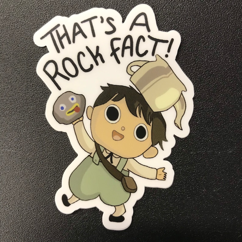 Greg Rock Fact Sticker Over the Garden Wall | Etsy