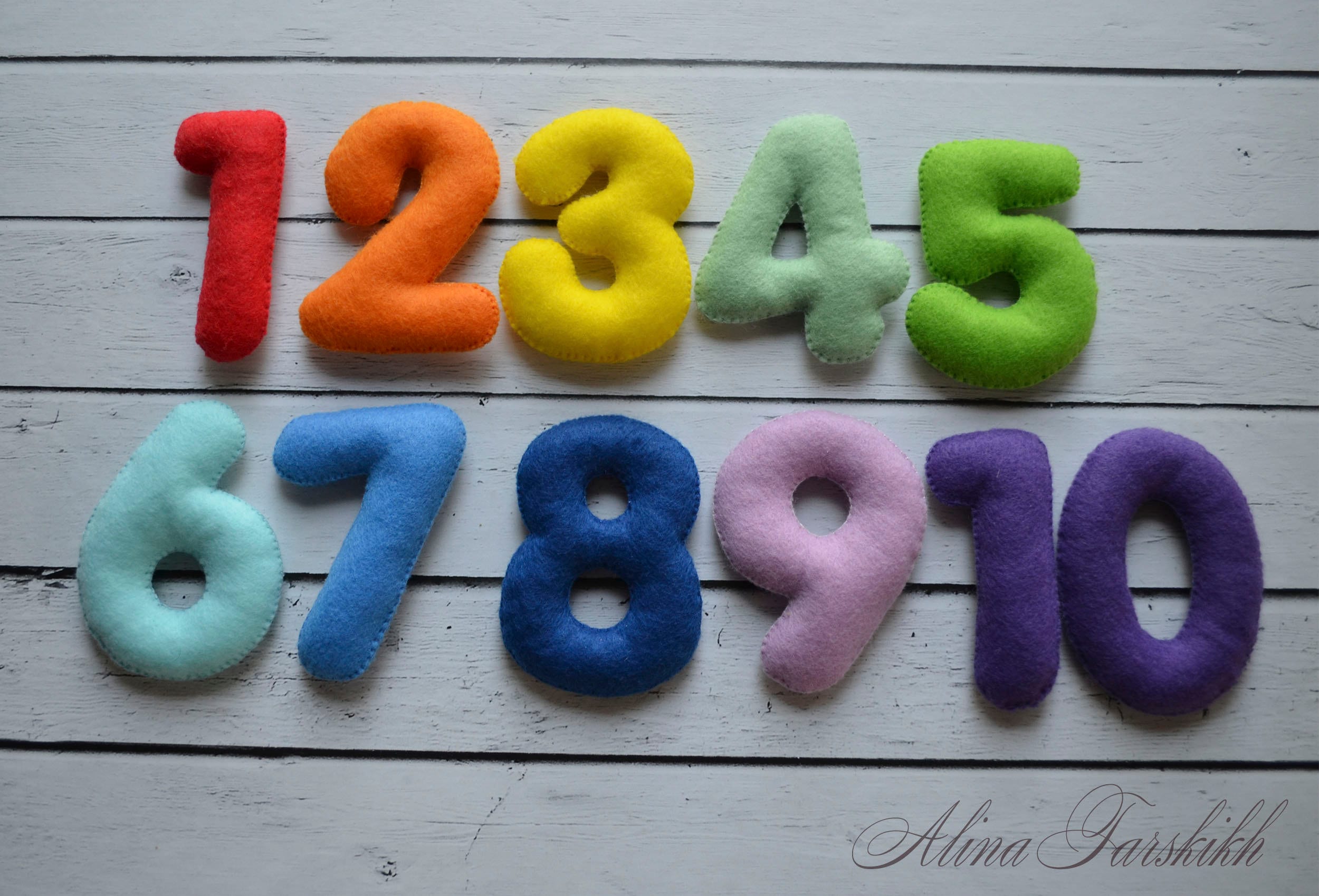 Felt numbers PDF Pattern Learning toy Educational toy ONLY PDF Etsy