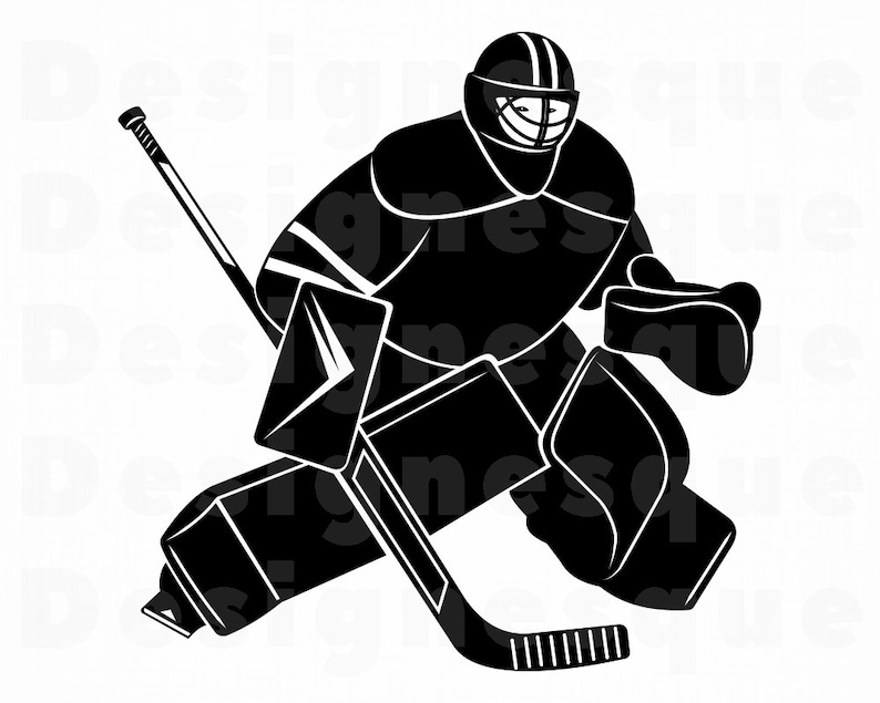 Hockey Goalie SVG Hockey Svg Hockey Clipart Hockey Files | Etsy