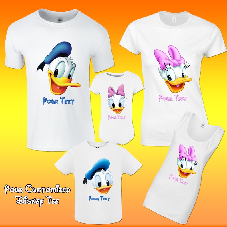 Donald And Daisy Duck Shirts Daisy T Shirt Donald Duck T Shirt Etsy