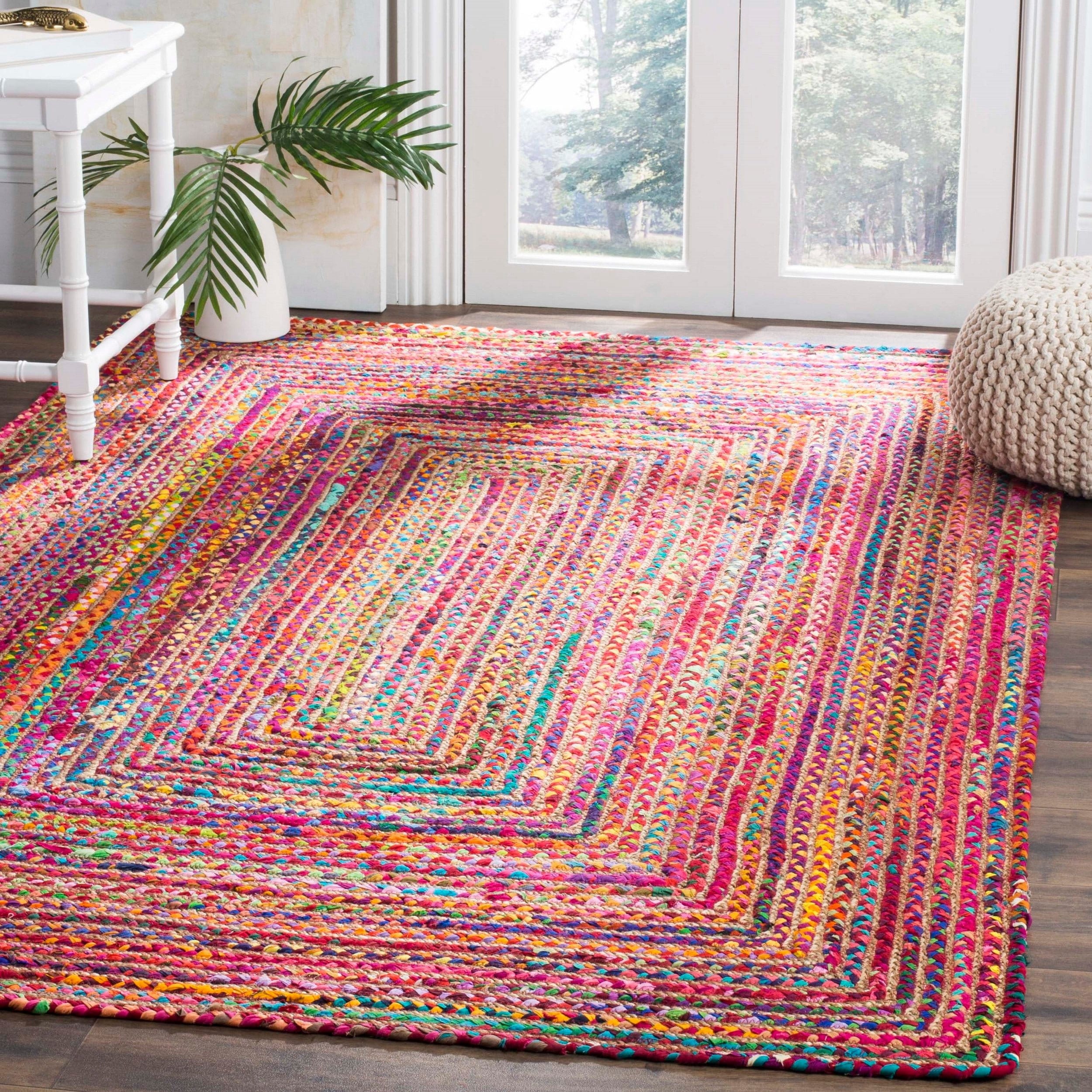 5' X 7' Braided Area Rug for Living Room Hand Woven Etsy