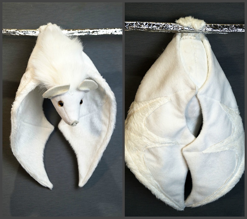 albino bat plush