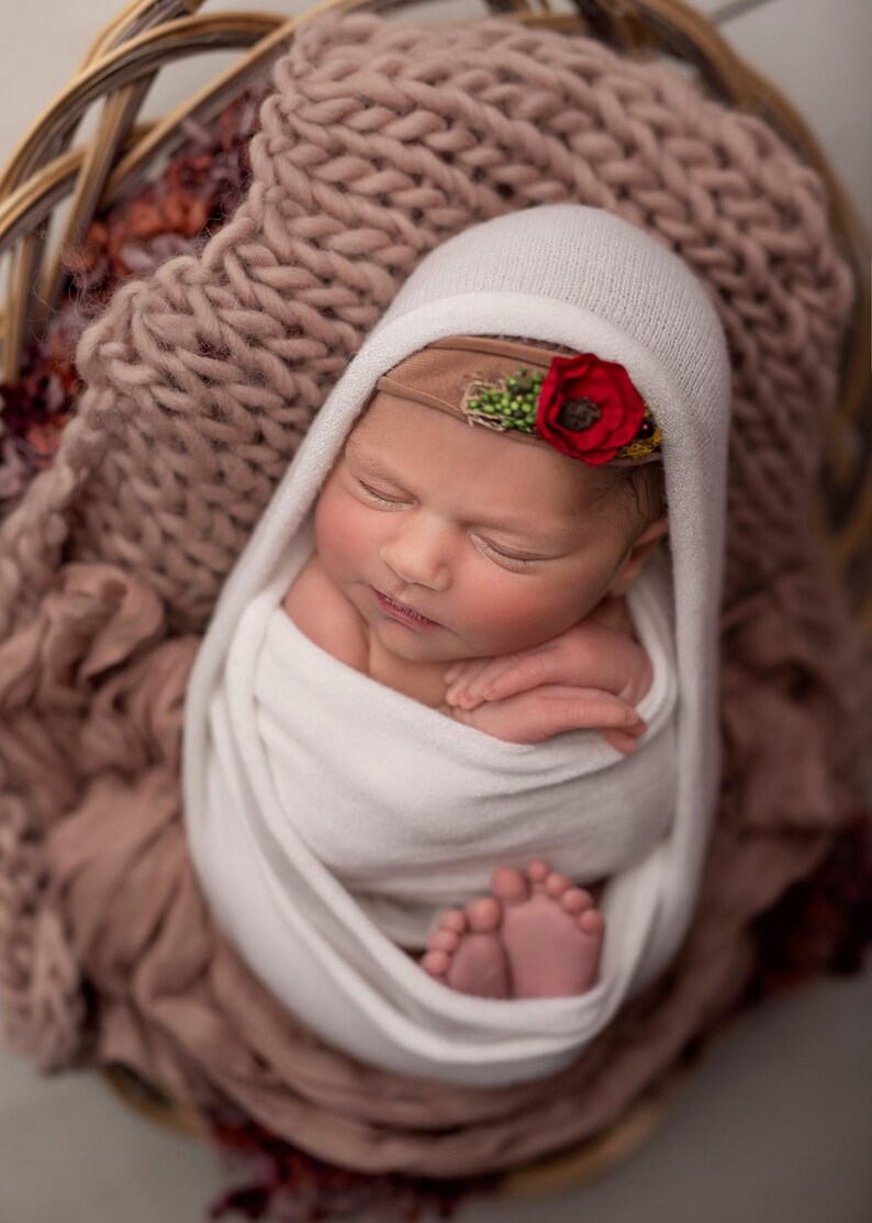 Newborn Baby Wrap White Stretch Jersey Wrap Infant Photo Etsy