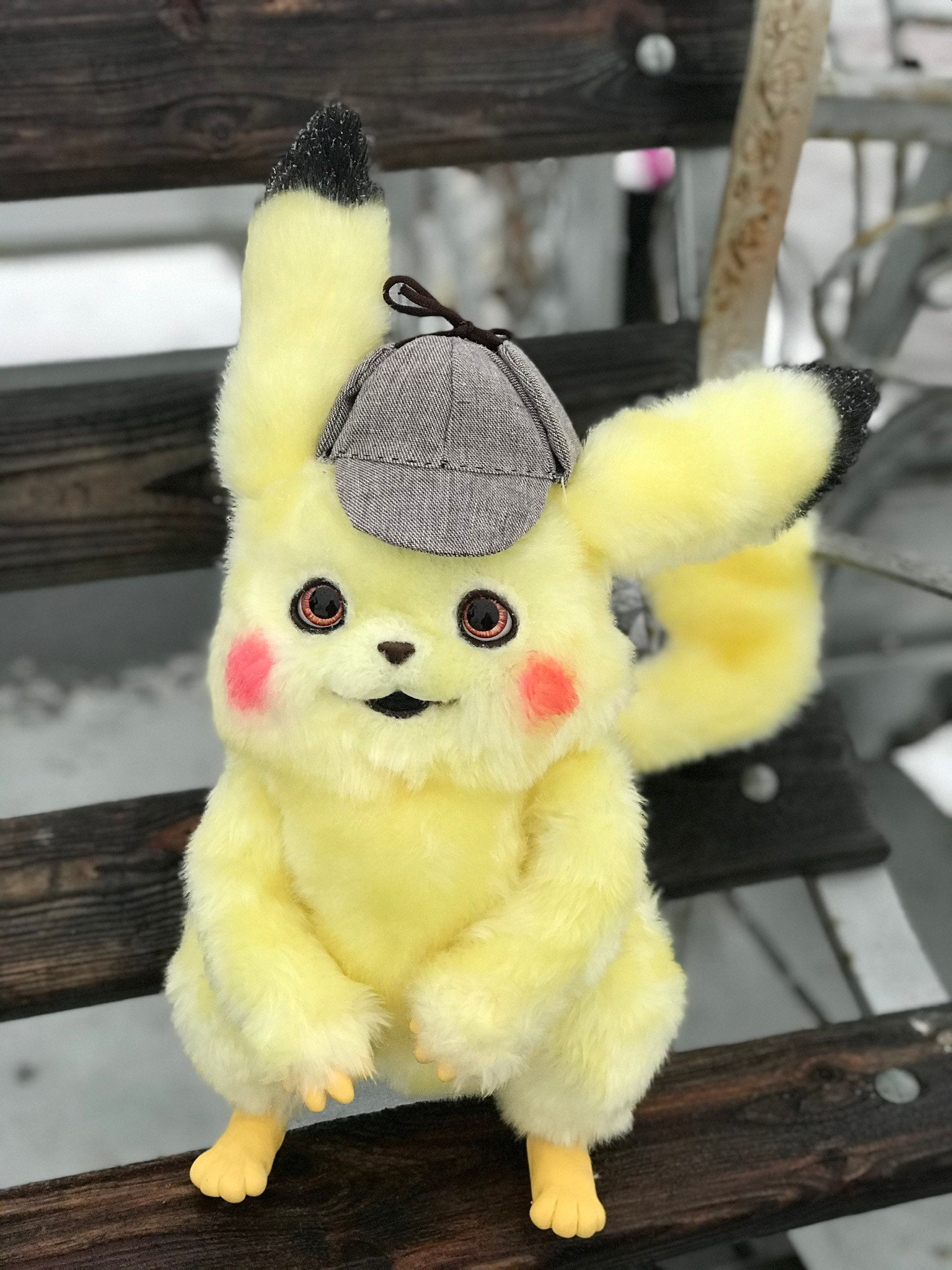 Detective pikachu IN STOCKtoy pokemon pikachu soft toy Etsy