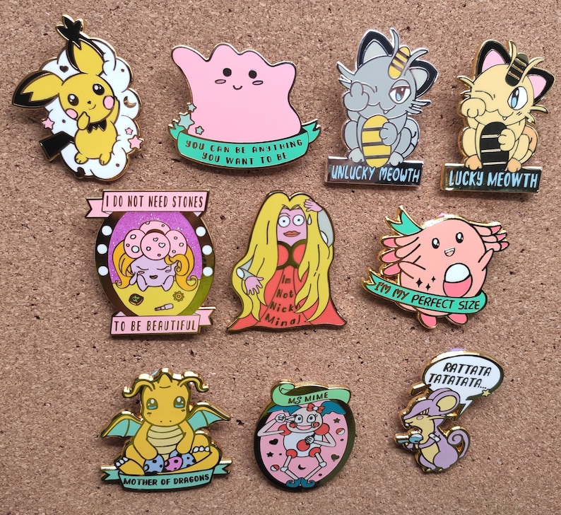 All Pokemon Enamel Pins SECONDS | Etsy