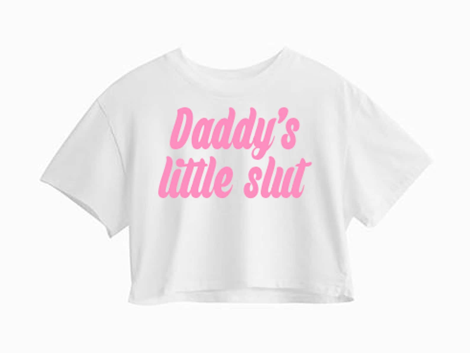 Daddys Little Slut Crop Top For Adult Comfy Ddlg Shirt Etsy