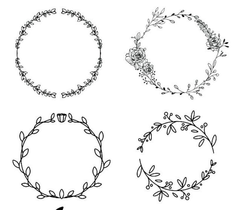 Download Wreath svg Monogram Kranz svg Leaves Monogramm SVG Laurel ...