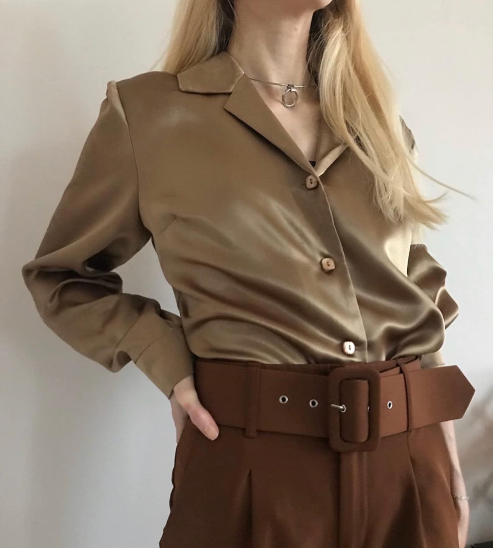 chocolate blouse