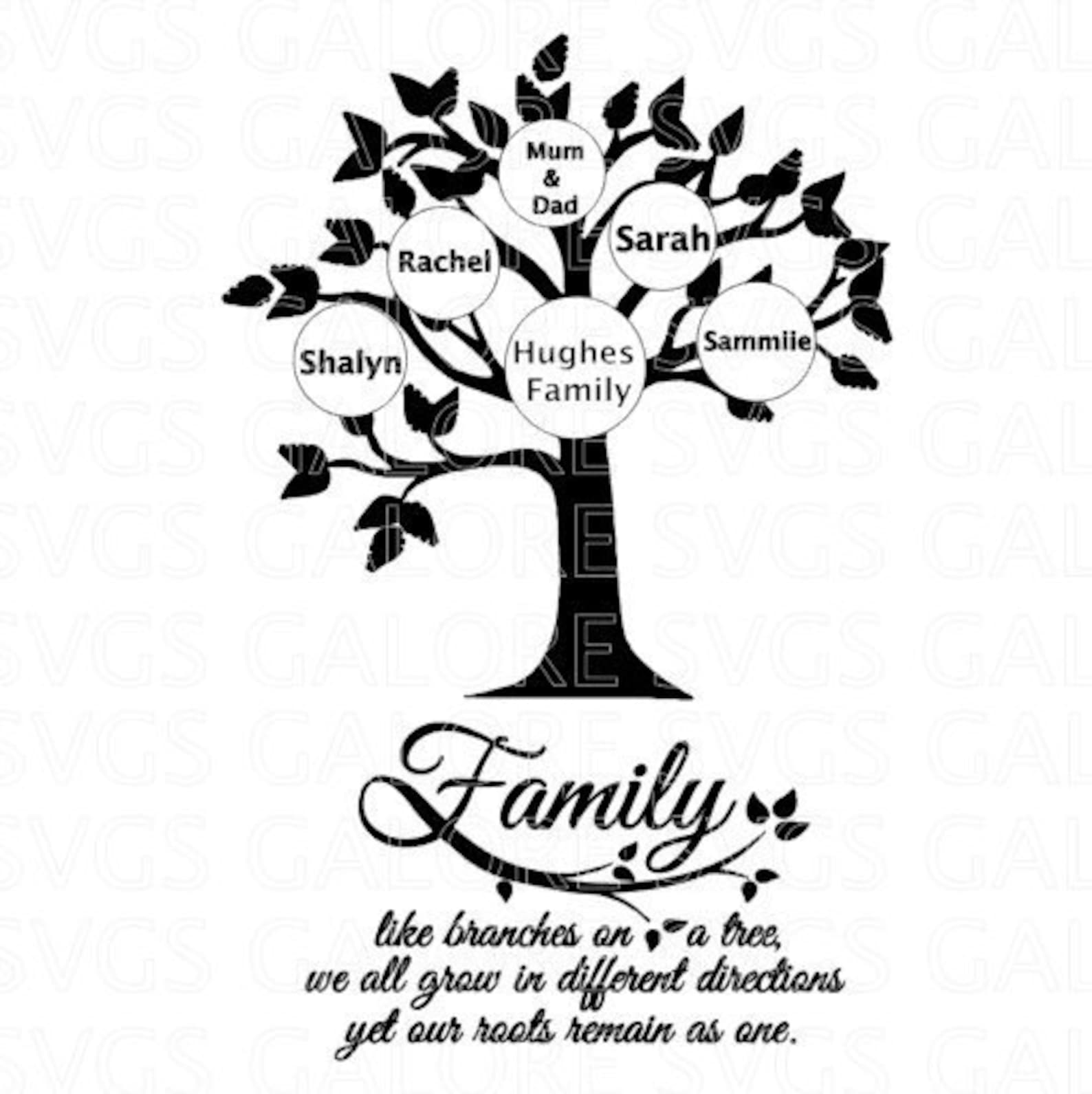 Family tree svg free file CHEAPEST ON ETSY cheap love