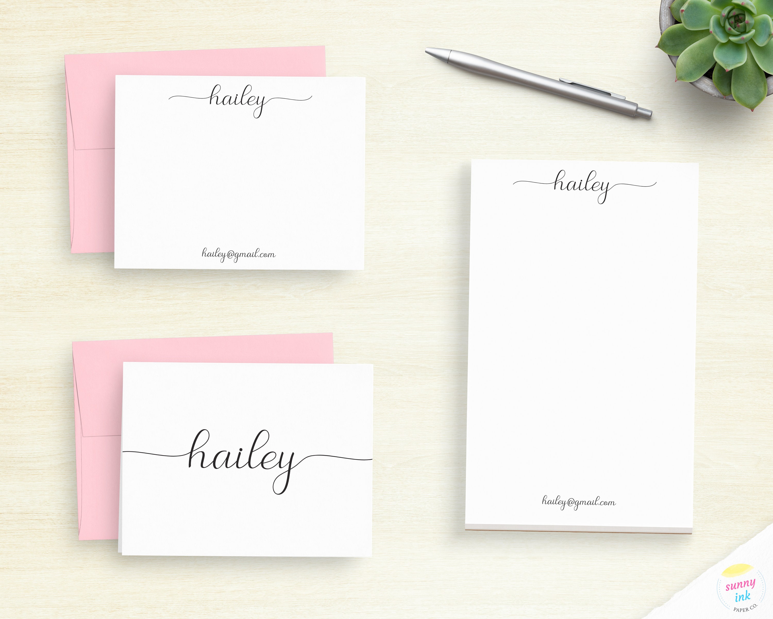Personalized Stationery Stationary For Women Customizable Etsy
