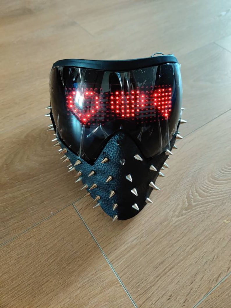 Watch dogs 2 Wrench LED mask Cyberpunk Cosplay Dj Mask Etsy