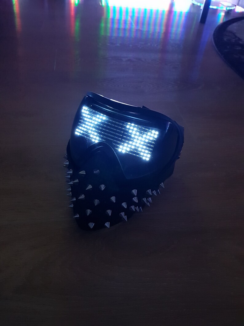 Watch dogs 2 Wrench LED mask Cyberpunk Cosplay Dj Mask Etsy