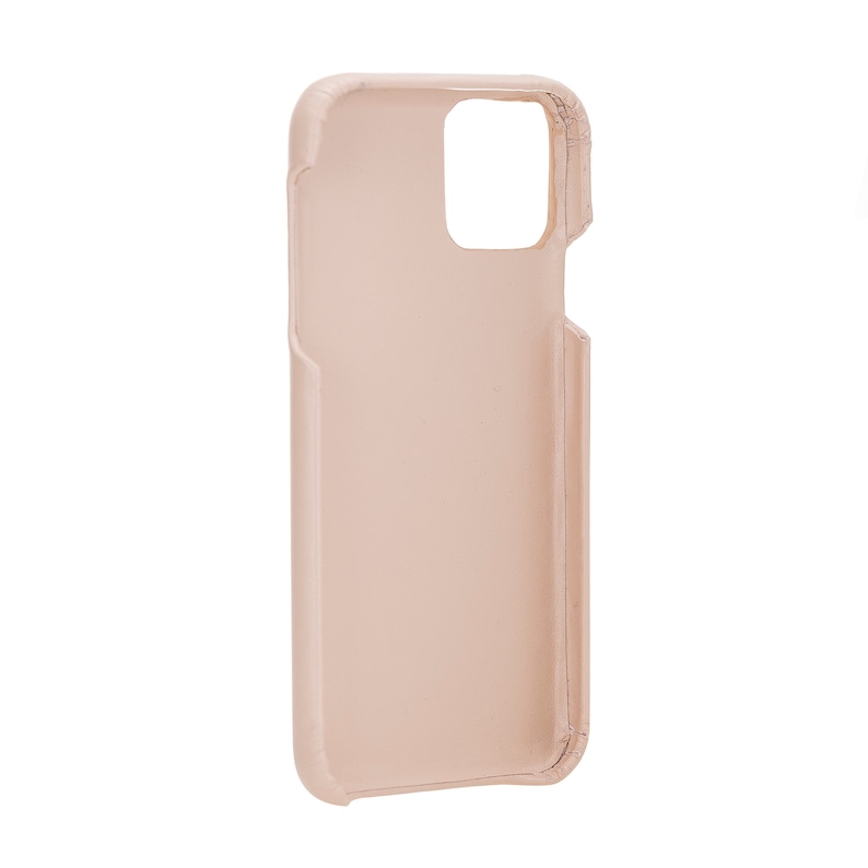 Apple iPhone 11 Pro MAX Full Leather Covered Magnetic Detachable Wallet Case in Rose by Mjora 6.5