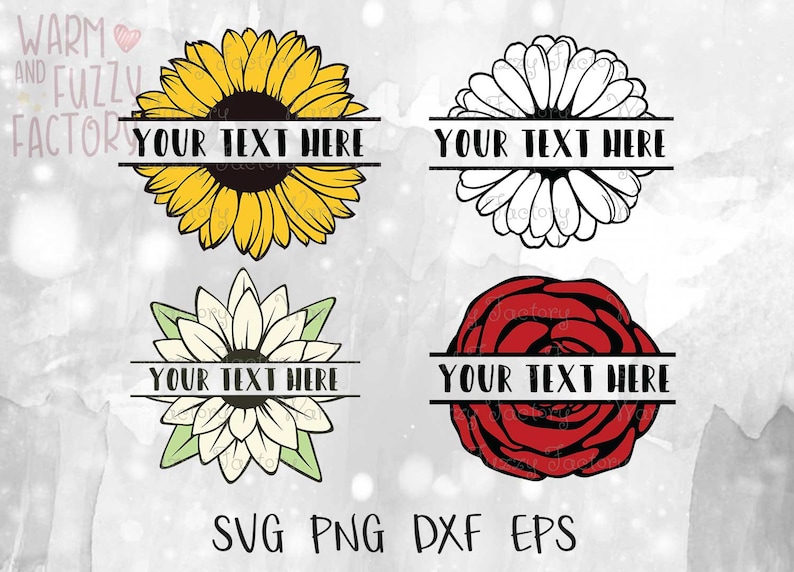 Free Free 107 Flower Split Monogram Svg SVG PNG EPS DXF File
