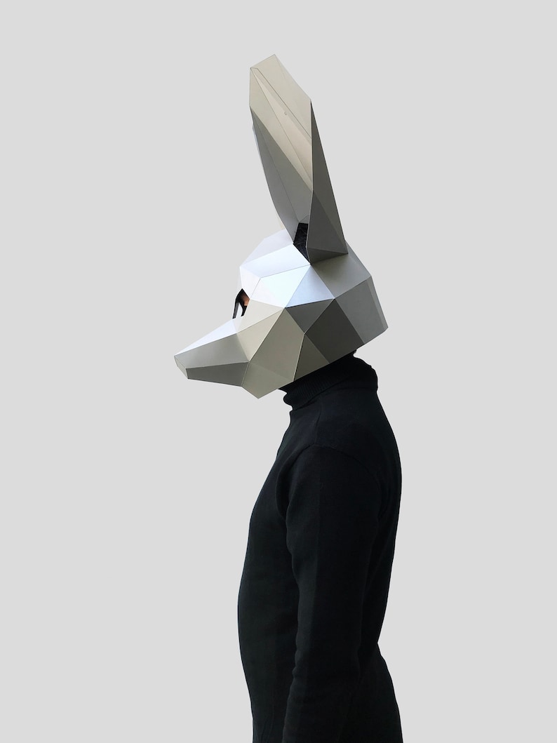 Mouse mask template paper mask papercraft mask masks 3d | Etsy