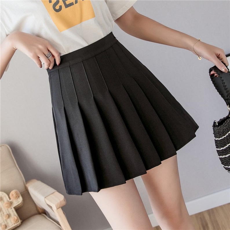 Schoolgirl Pleated Tennis Skirt Kawaii Retro Skirt Vintage | Etsy