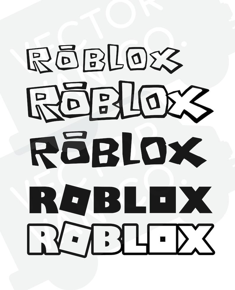 Download Roblox svg bundle pack Roblox cut file Roblox svg alphabet | Etsy