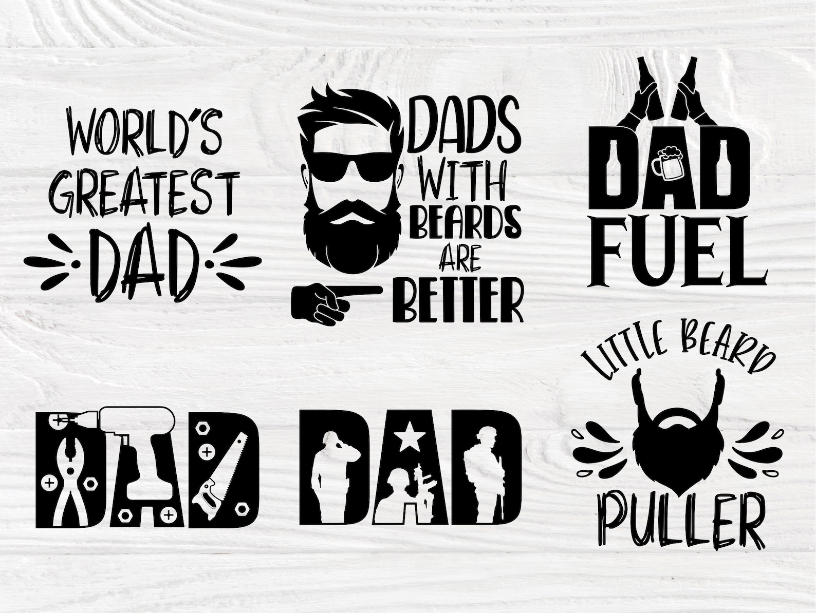 Download Fathers Day Svg Beard Svg Dad Signs Beer Svg | Etsy