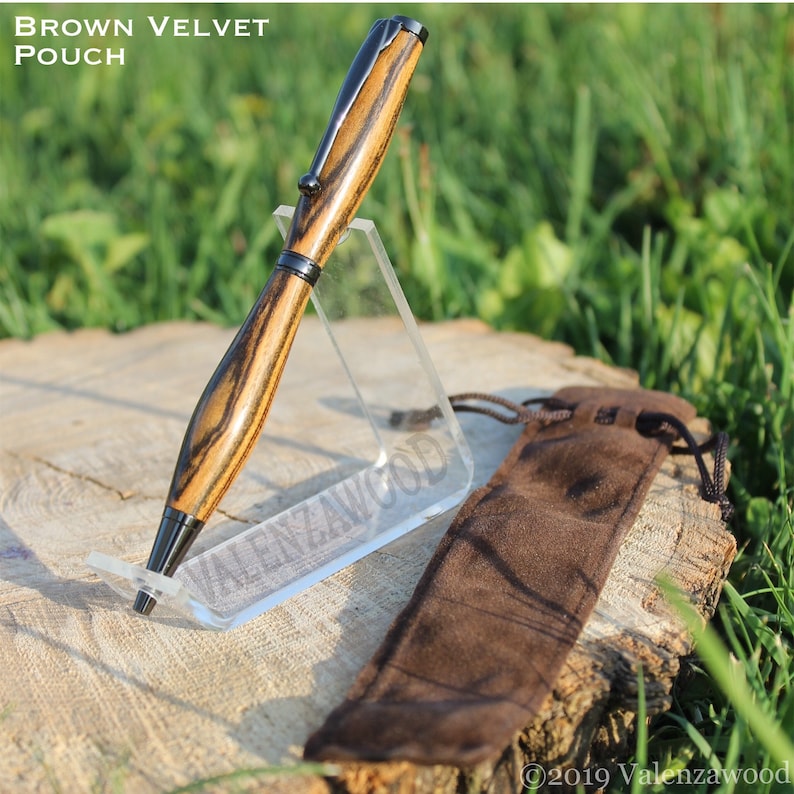 BLOODWOOD Tablet Stylus Bolt Action Retractable Ballpoint Pen **MADE to ORDER**