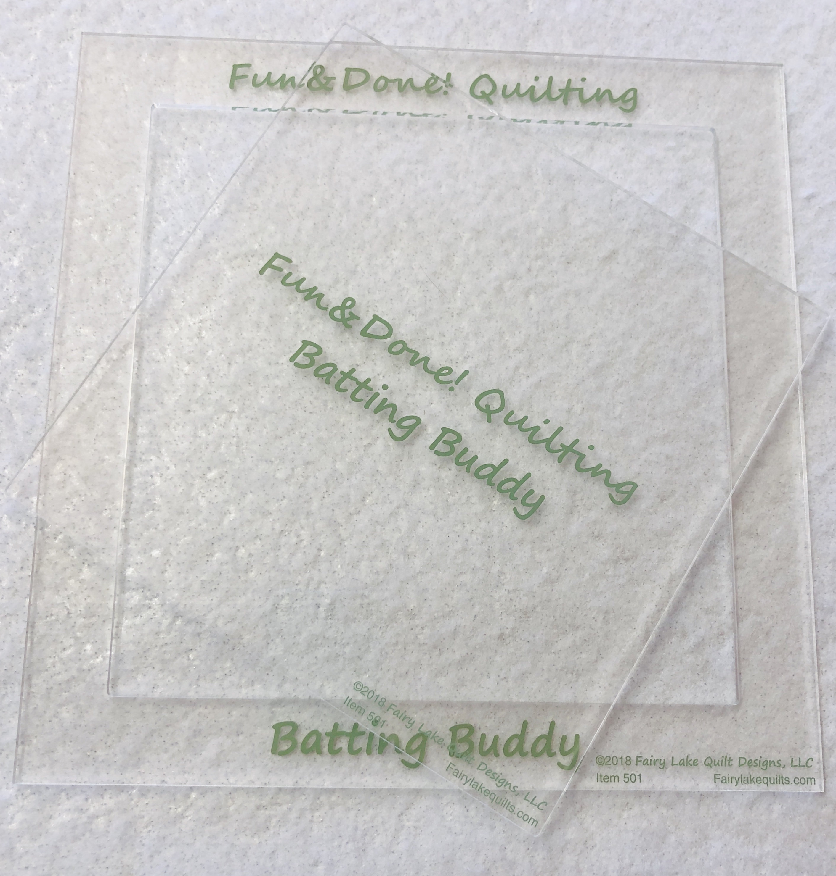 Batting Buddy 2pc Template Fun and Done Quilting Fairy Etsy