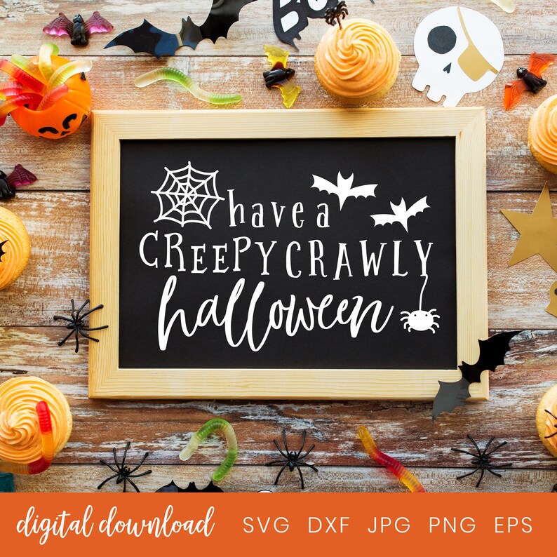 Download Halloween decorations svg files Have a creepy crawly | Etsy