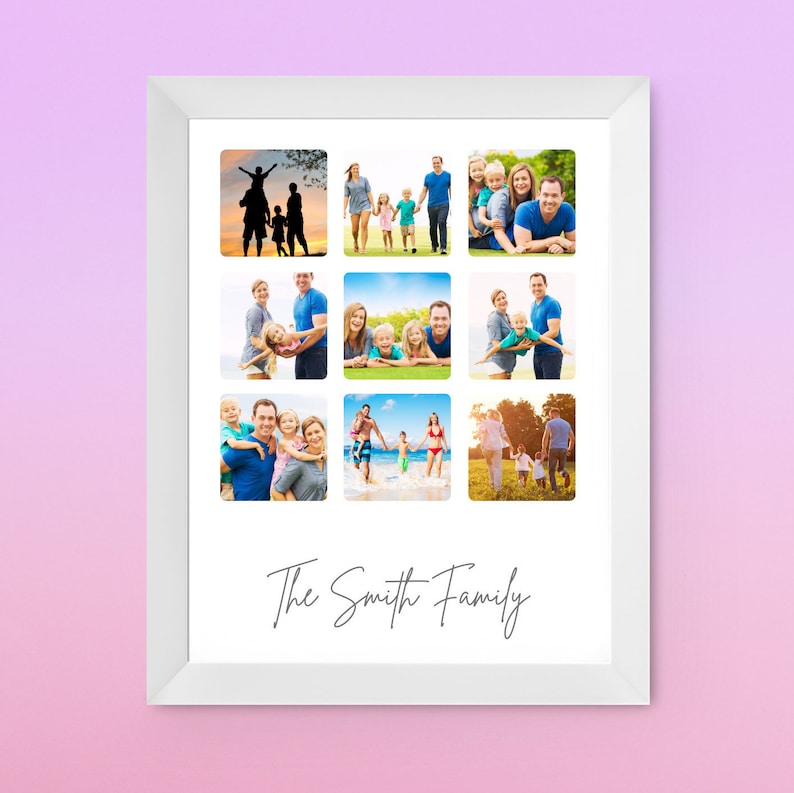 A4 Print Personalised New Mum Mother\u2019s Day Family Photo Gift Print Birthday Gift Gift For First Time Mum Mother\u2019s Day Keepsake